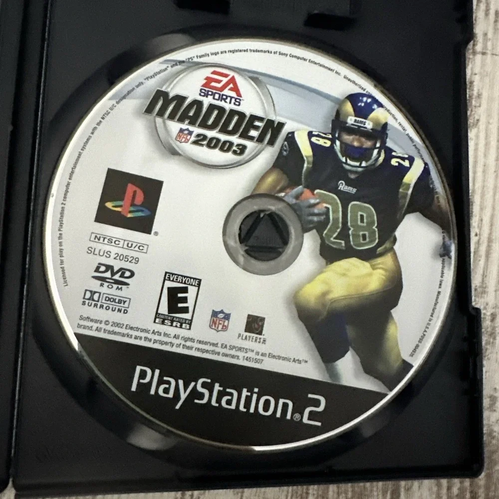 Madden NFL 2003 (Sony‎ PlayStation 2, 2002) With Manual